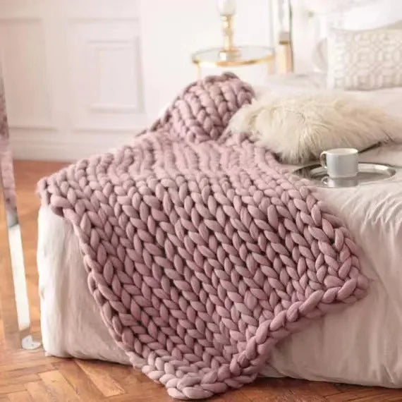 ✨ Chunky Knit Cozy Blanket — Ultra Soft Chenille